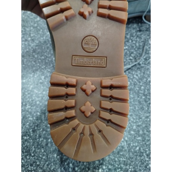 Timberland Waterproof Nubuck Boots Boys 7 UK 6.5‎ Gray Hiking Outdoor Waterproof - Picture 5 of 10